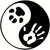 Stickers Yin Yang Patte de Chat