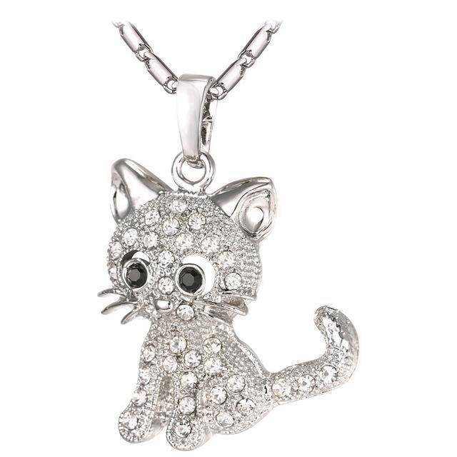 Pendentif Chat   Chaton d'Or (Cuivre plaqué Or)
