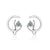 Boucles d'Oreilles Chat   On the Moon 