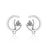 Boucles d'Oreilles Chat   On the Moon