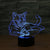 Chat Lampe de Table en 3D