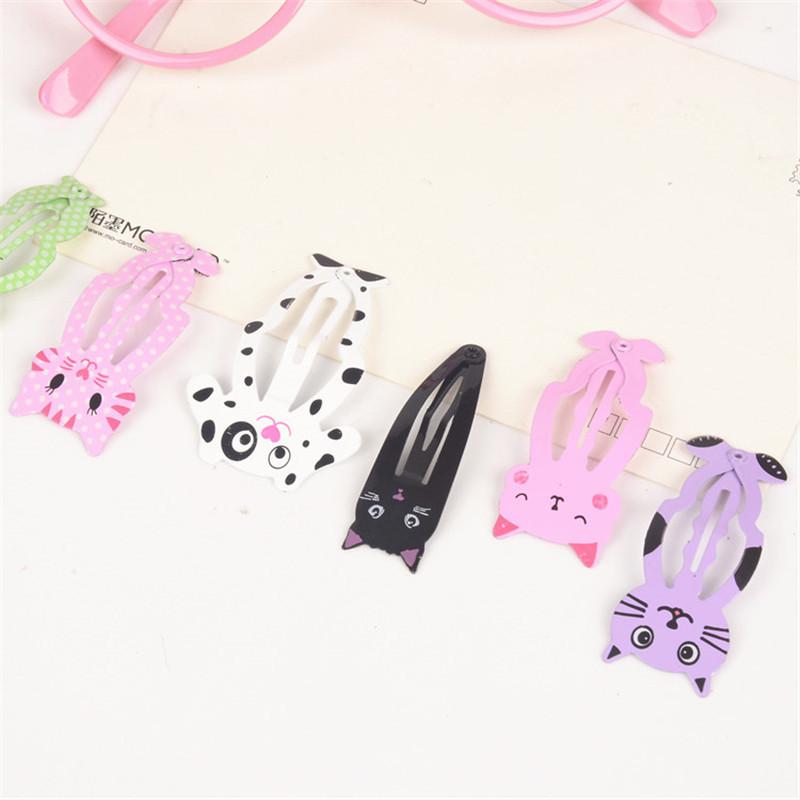 Pack 6 Barrettes de Cheveux Chat