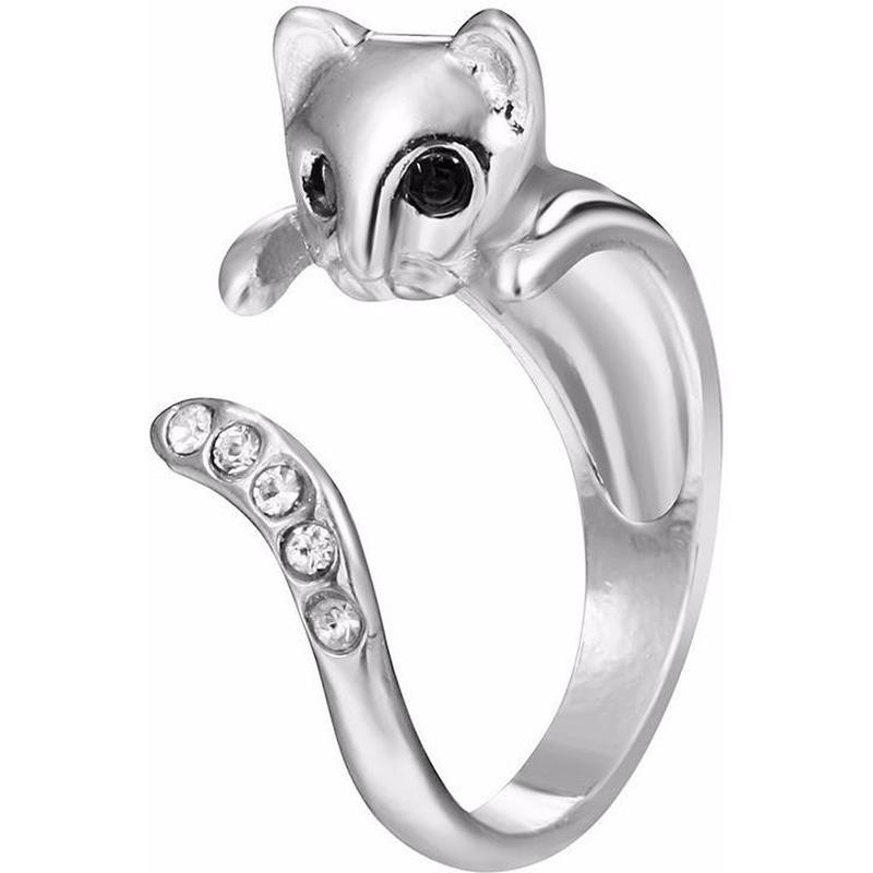Bague Strass Chat