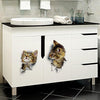 Stickers Toilette Chat 3D