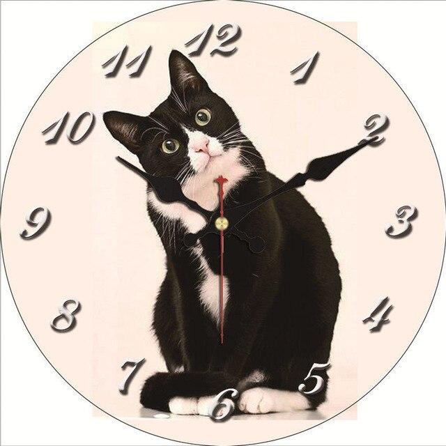 Horloge Chat Chat Noir 