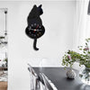 Horloge Chat Queue qui Bouge