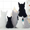 Peluche Gros Chat Noir et Blanc