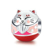 Porte Bonheur Maneki Neko Argent