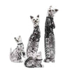 Statuette Chat   Argent