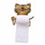 Statuette Chat Aux Toilettes 