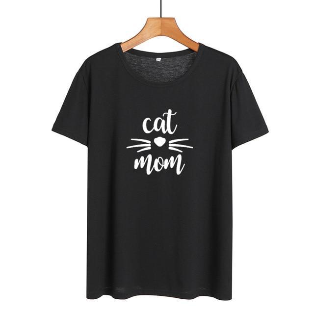 T-Shirt Femme Chat Cat Mom 