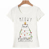 T-Shirt Femme Chat Meowy Christmas