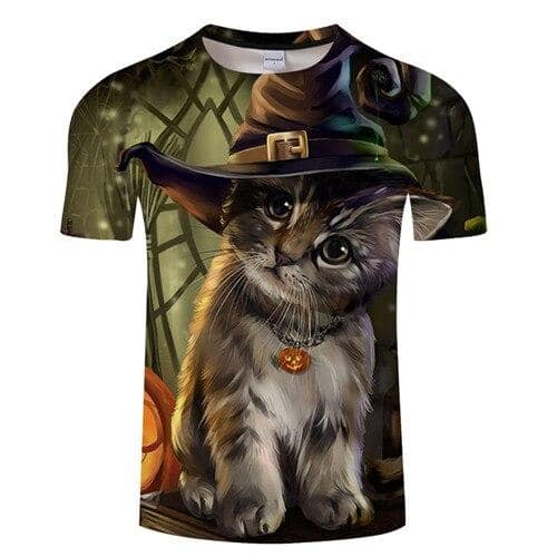 T-Shirt Homme Chat Costume 