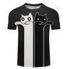 T-Shirt Homme Chat Duo Fantomatique