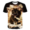 T-Shirt Homme Chat Millionaire