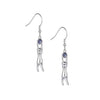 Boucles d'Oreilles Chat (Argent) Suspendues