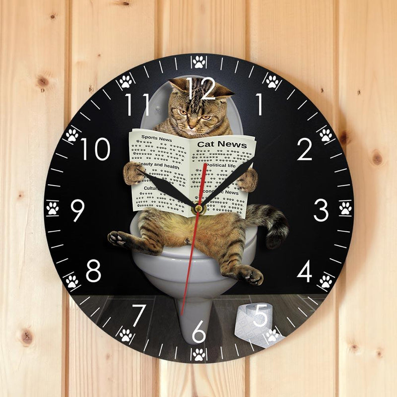 Horloge Chat Petite Pause