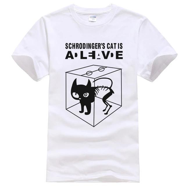 T-Shirt Homme Chat Schrodinger
