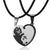 Pendentif Chat (Acier) Yin Yang en Coeur