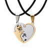 Pendentif Chat (Acier) Yin Yang en Coeur