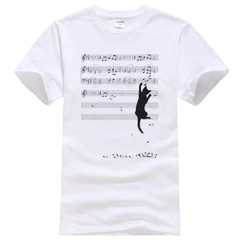 T-Shirt Homme Chat Musique