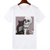T-Shirt Femme Chat Ami Squelette