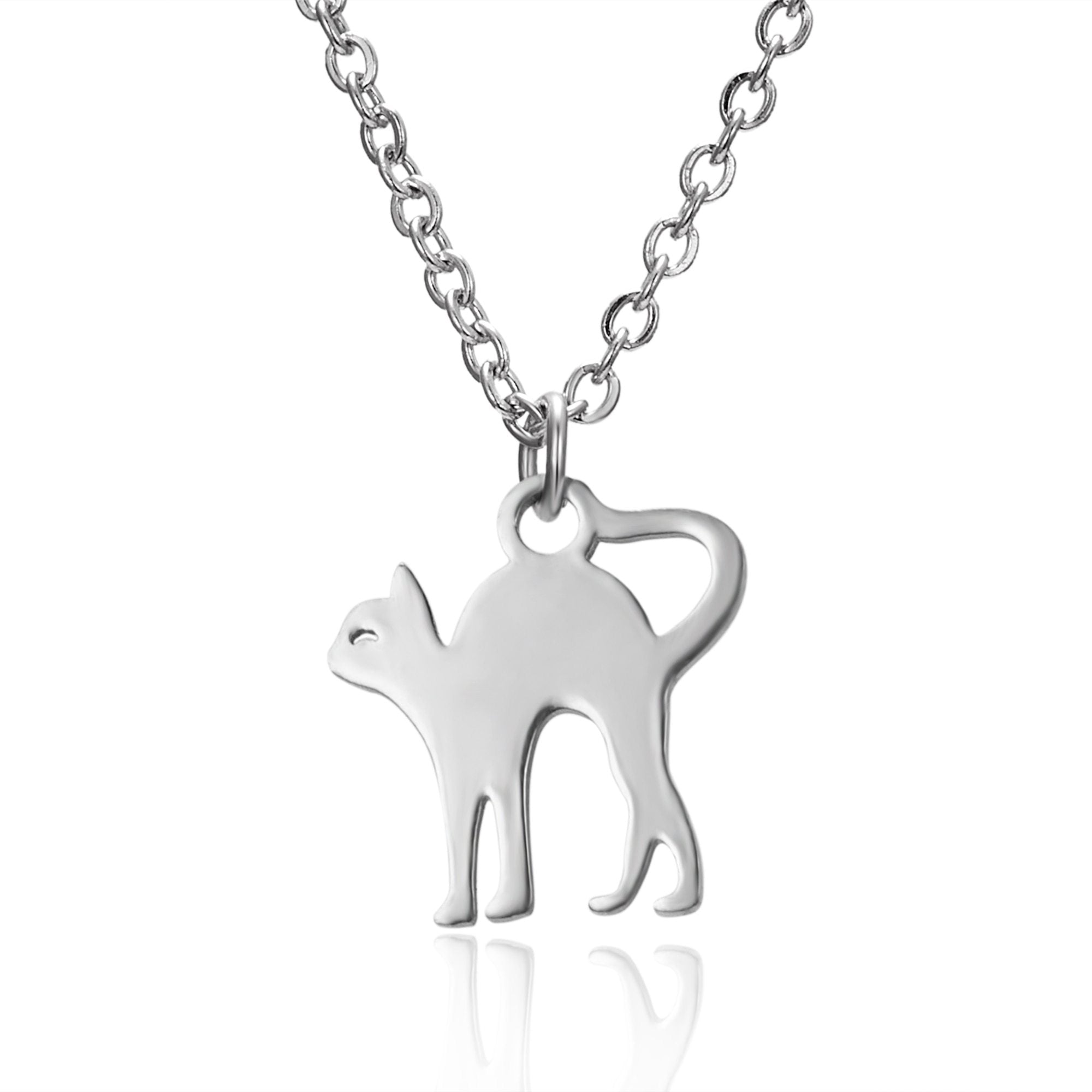 Pendentif Chat (Acier) Matou de Profil