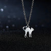 Pendentif Chat (Acier) Matou de Profil