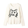 Pull Femme Chat Chat Dessiné