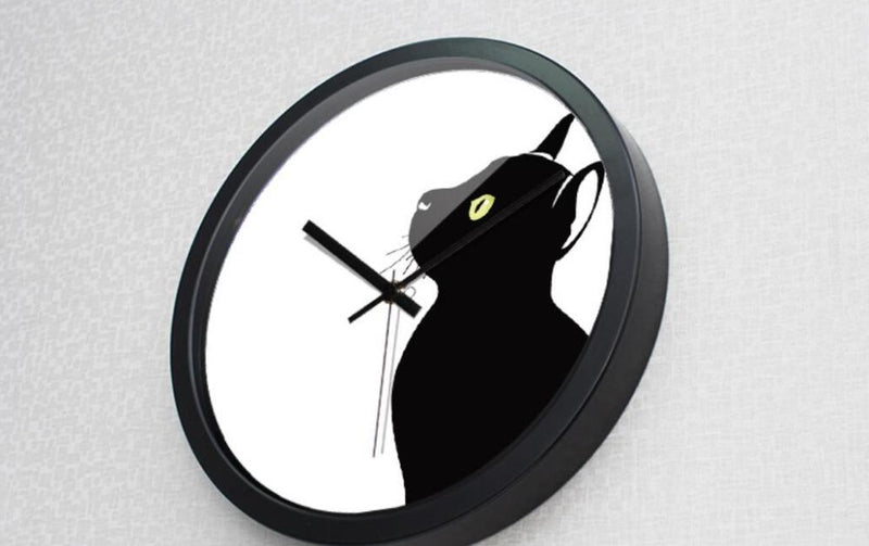 Horloge Chat Curiosité Féline