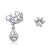 Boucles d'Oreilles Chat (Argent) Chat et Patte d'Argent