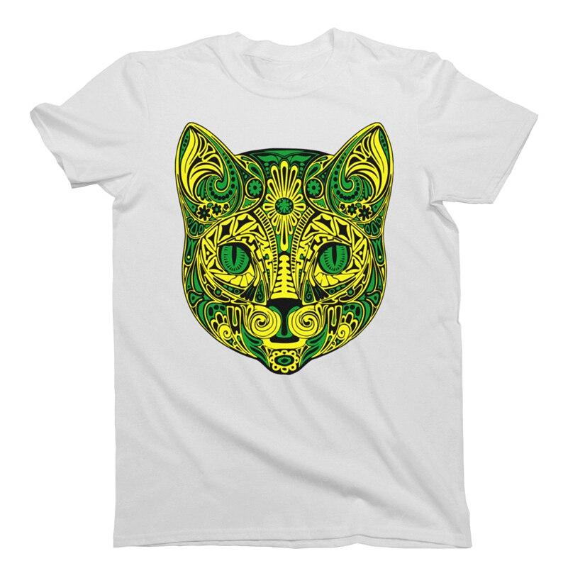 T-Shirt Homme Chat Tribal