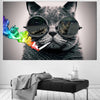 Peinture Chat Matou qui Fume