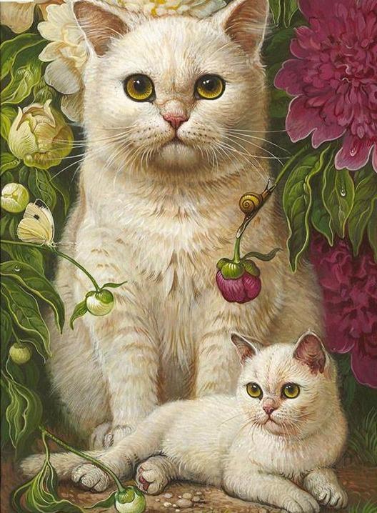 Peinture Chat Renaissance