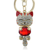 Porte Clef Strass Chat