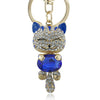 Porte Clef Strass Chat