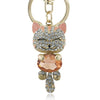 Porte Clef Strass Chat