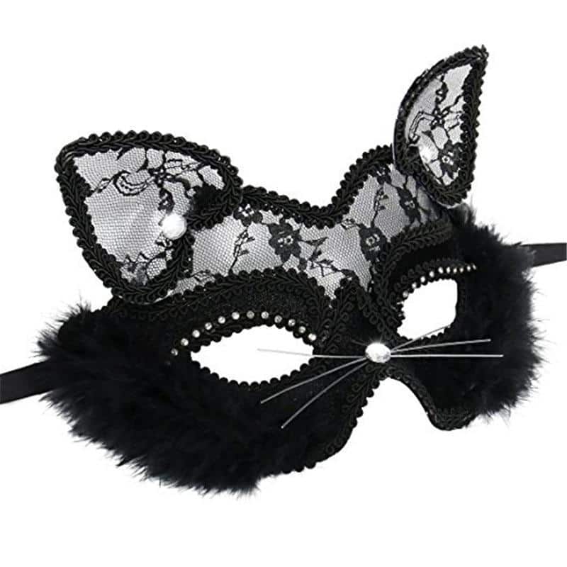 Masque Carnaval Chat Noir