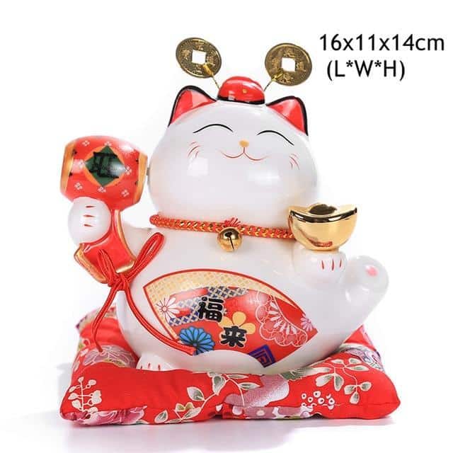 Statuette Maneki Neko en Céramique