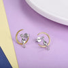 Boucles d'Oreilles Chat (Argent) Or Lunaire