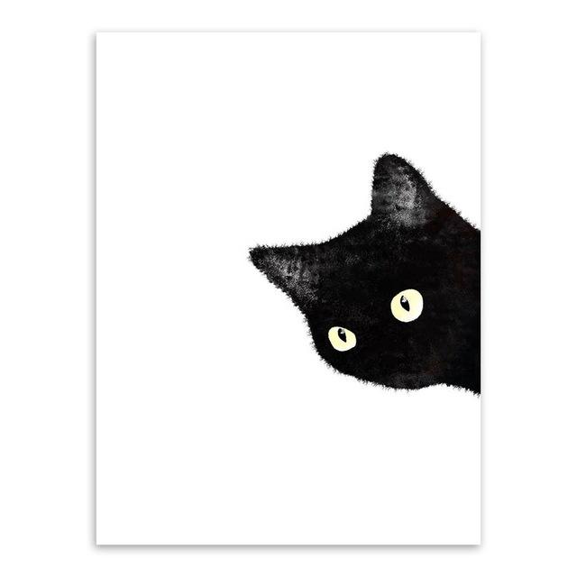 Peinture Chat  Chat Noir