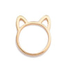 Bague Chat (Acier) Oreilles de Chat