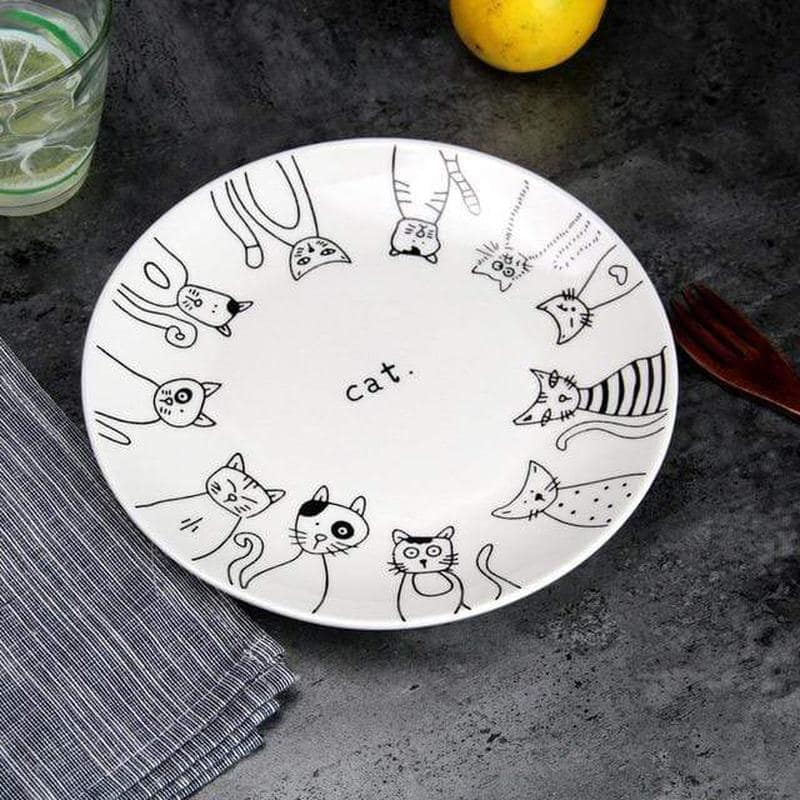 Assiette Chat en Céramique