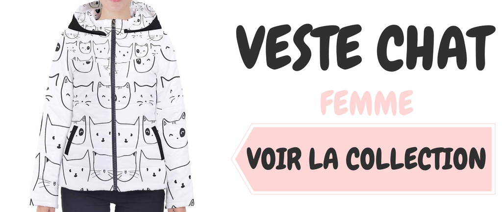veste manteau femme chat