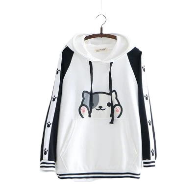 Sweat Femme Chat Motif Kawaii