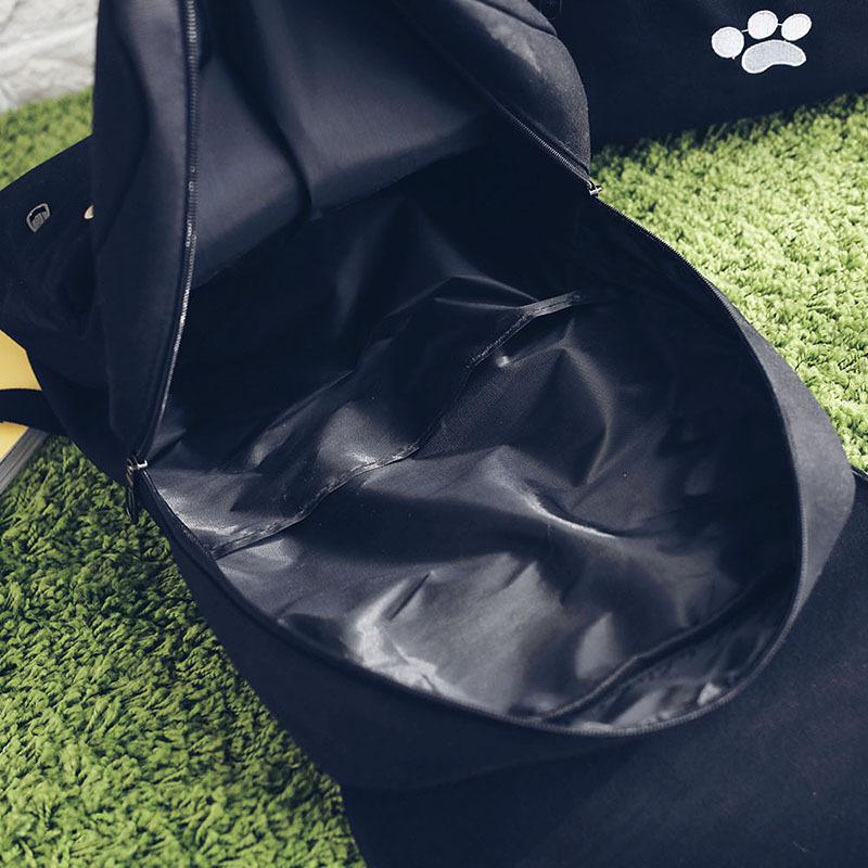 Grand Sac d'École Chat Noir