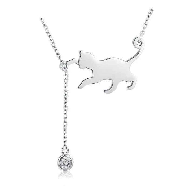 Pendentif Chat (Argent) Femme et Féline