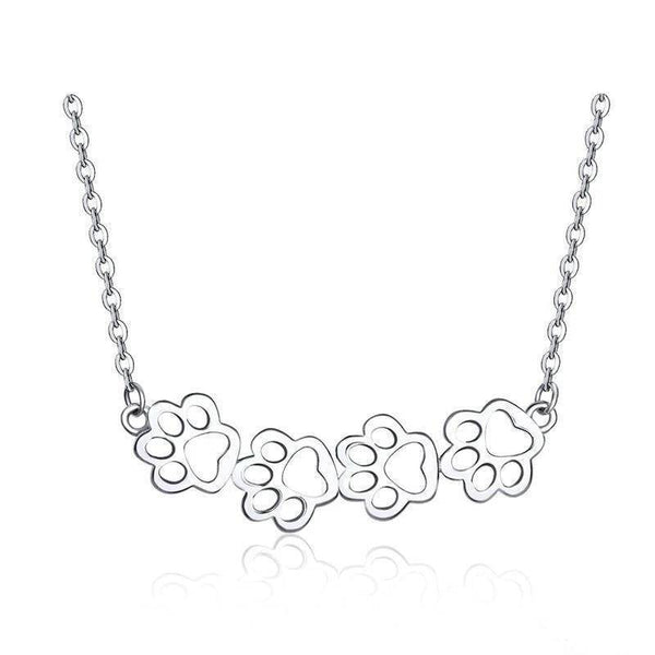 Pendentif Chat (Argent) Pattes de Chat