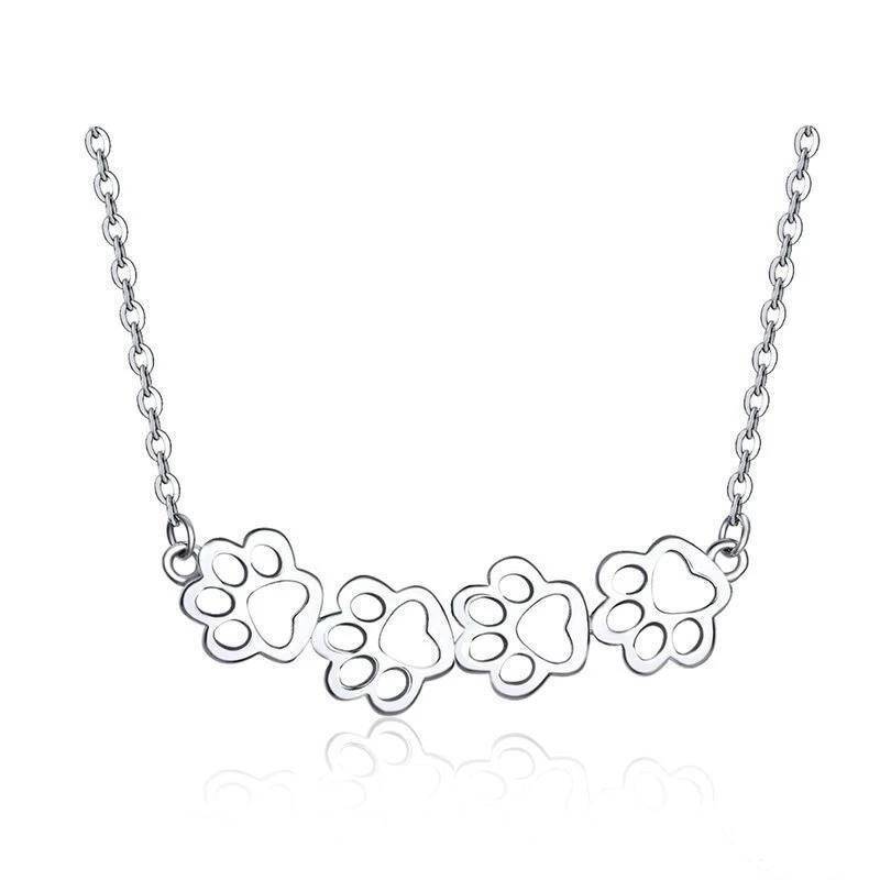 Pendentif Chat (Argent) Pattes de Chat