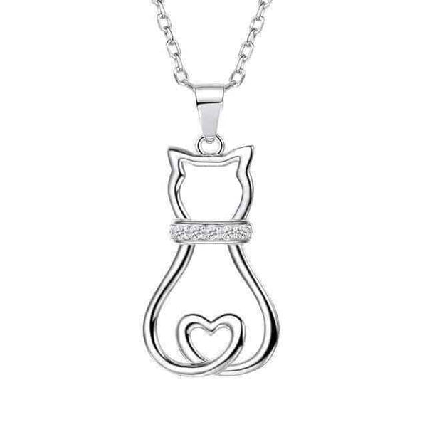 Pendentif Chat Brillance d’Argent